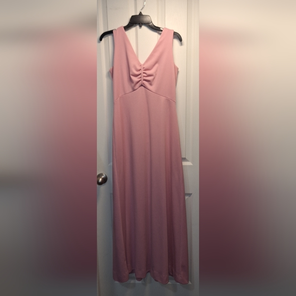 Vintage Sears Maxi Dress Dusty Pink